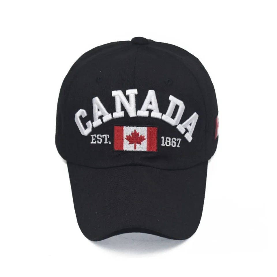 I love canada New Washed Cotton Baseball Cap Snapback Hat For Men Women Dad Hat Embroidery Casual hats Casquette Hip Hop Caps