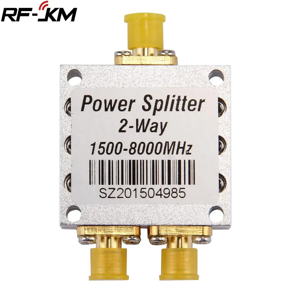 2 Way RF Power Splitter Combiner SMA Female Connector High Frequency 1.5-8Ghz Divider