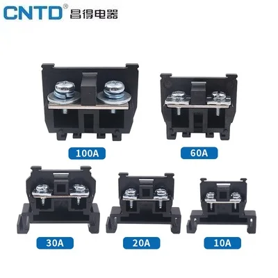 CNTD Rail Terminal Piece Combination Table Wiring Row TBR-10A CBR-20A 30A 60A 100A Board