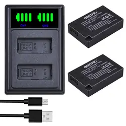 LPE17 LP E17 LP-E17 Camera Battery and Charger for Canon EOS R10, EOS 850D, EOS 200D M3 M6 750D 760D T6i T6s 800D 8000D