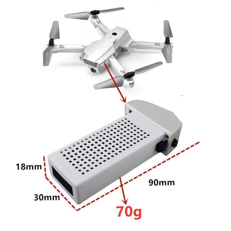 SYMA X500 X30  Z6  HS175 D65 7.6V 1700mah Lithium Battery GPS Folding Quadcopter Aerial Photography Drone Accessories