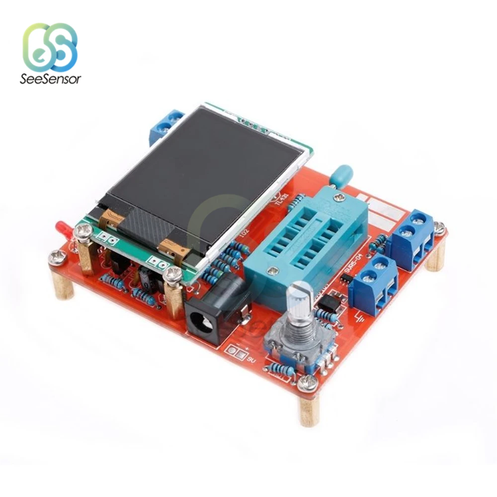 Mega328 Transistor Tester LCR diodo capacità ESR misuratore di frequenza di tensione PWM generatore di segnali di frequenza ad onda quadra kit fai