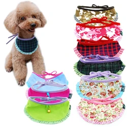 Dog Cat Bandana Plaid Adjustable Scarf Washable Strap Collar  for Cats Puppy Pet Accessories for Small Medium Large Dog Supplies