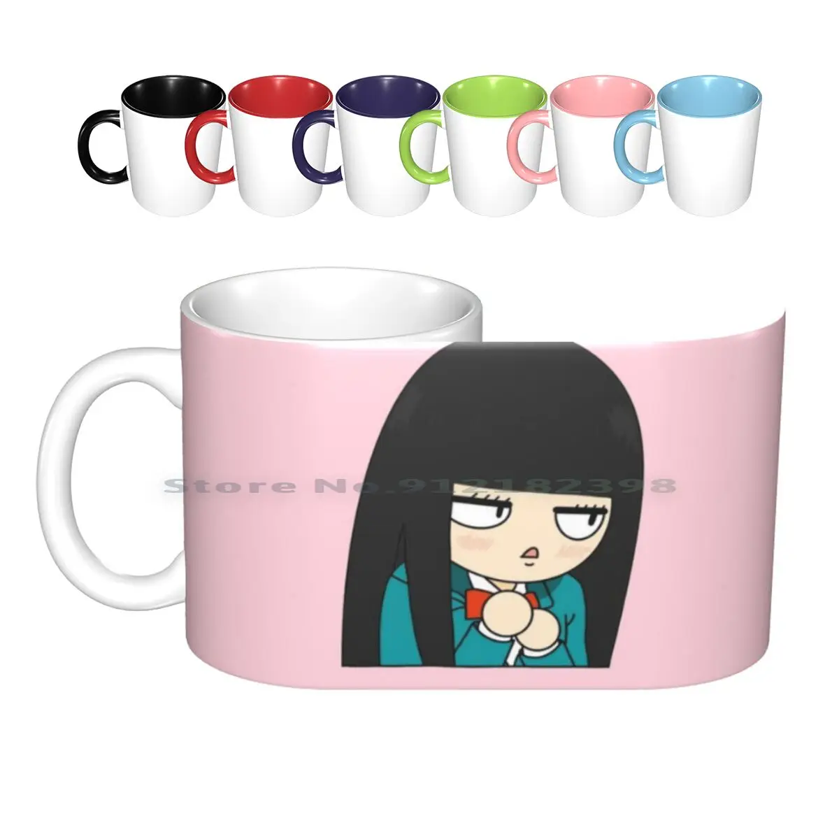 Sawako Kimi Ni Todoke Ceramic Mugs Coffee Cups Milk Tea Mug Anime Love Japan Japanese Maga Chibi Cute Lovestory Creative