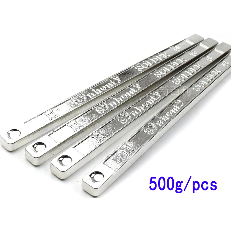 1pcs 500g lead-free high-purity solder bar 63a low melting point electrician soldering tin furnace tin rod ingot tin block