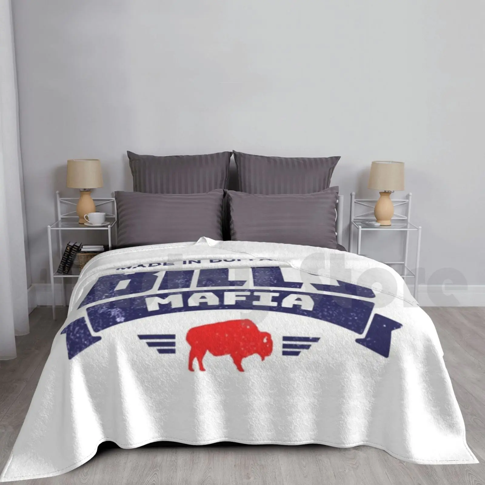 

Bills Mafia Faded Одеяло Мода Пользовательские Bills Mafia