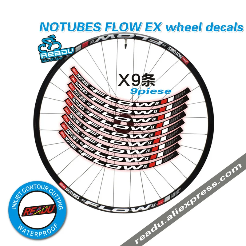 2016  NOTUBES FLOW EX mountain wheel rim stickers MTB bicycle rims decals wheelset stickers bike stickers for two wheels decals