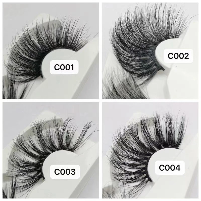 Wholesale 5/10/20 Pairs Mink Eyelashes 30mm Long Strip Lashes Hand Made Makeup 3D Eyelash Extensions Beauty