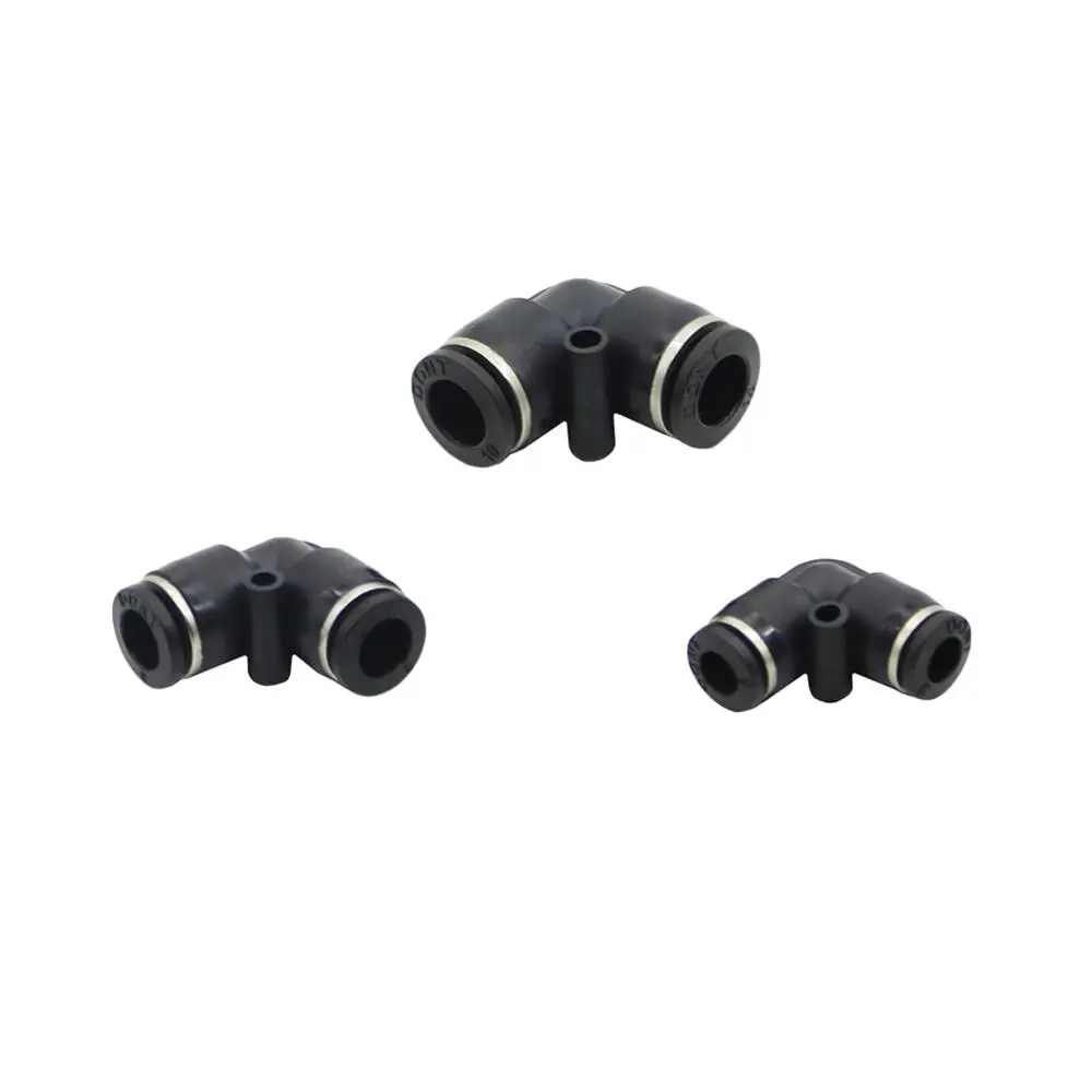 Out Diameter 6mm 8mm 10mm PVC Plastic Pneumatic Elbow Connector Low pressure Slip Lock Quick Couplings Irrigation Pipe Fittings