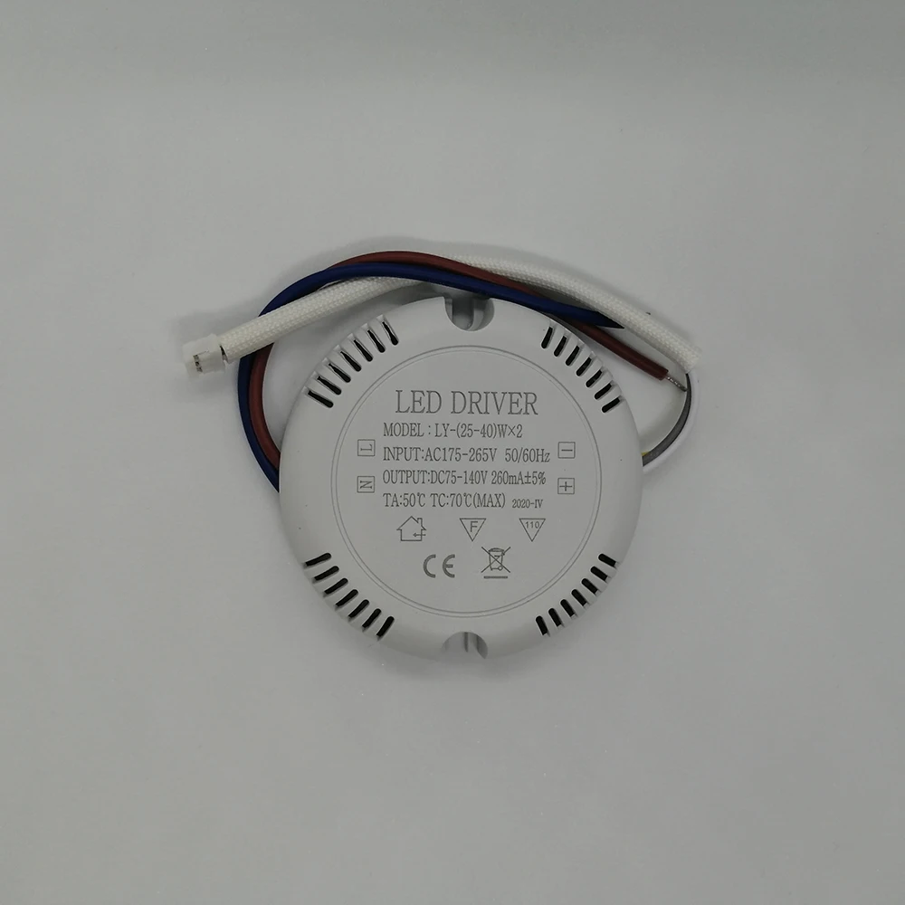 LED Driver AC165-265V To DC 36-85V 60V-130V Double Powers Supply Lighting Transformer For Ceiling Light Lamp 8W 12W 18W 24W 36W