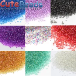 0.6-1.0MM 20G/lot Micro Ball Crystal Nail Art Multicolored transparent Caviar Nonporous Glass Beads Decorations