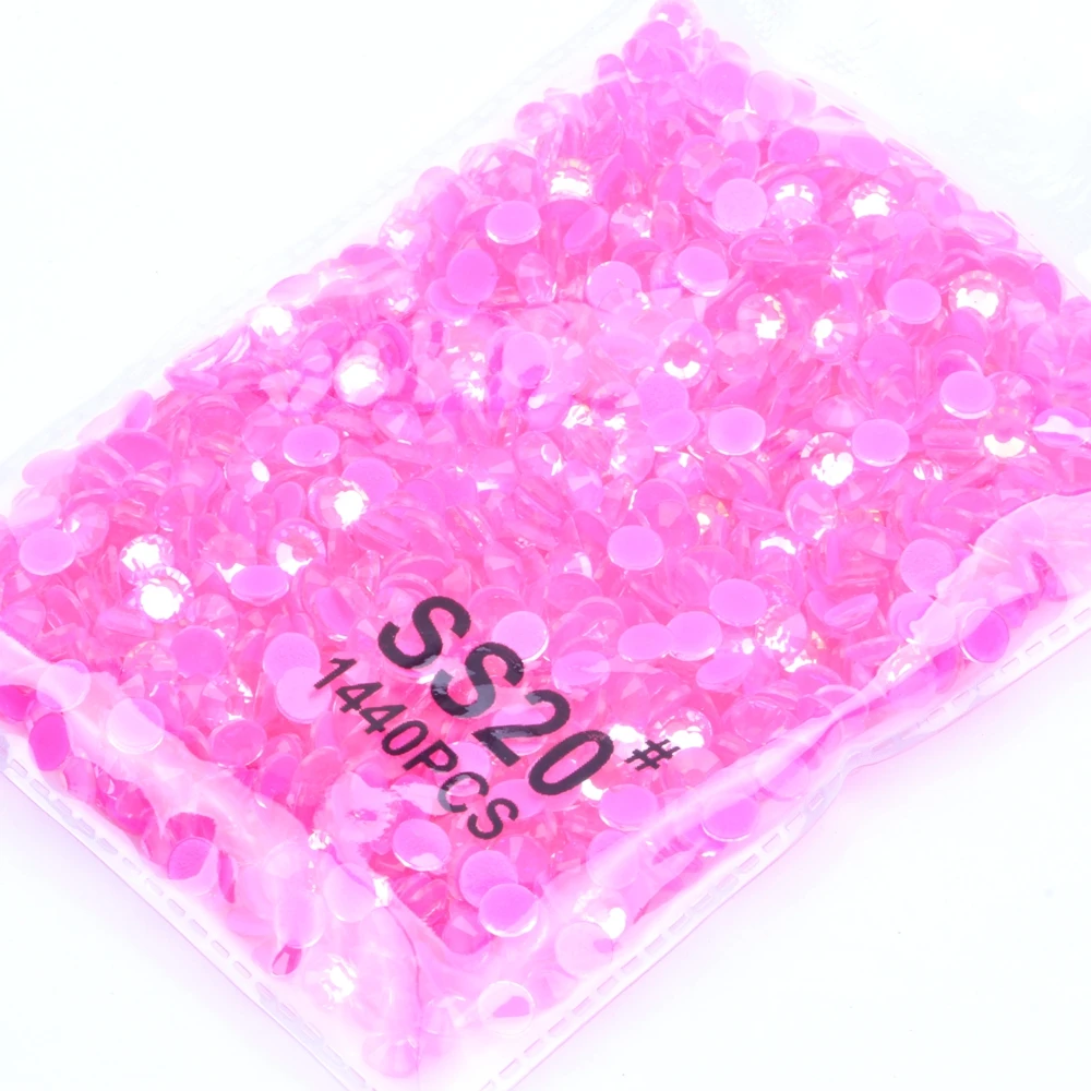 

SS6-SS30 Luminous Rhinestones Glitter Glass Gem 3D Charm Flatback Strass Fluorescence Rose AB Color Nail Art Decorations