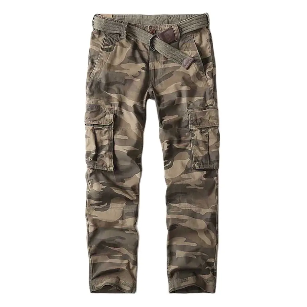 Trendy Camouflage Cargo Pants Men Casual Pants Cotton Style Hiphop Harem Pants Street Trousers Loose Baggy Pants