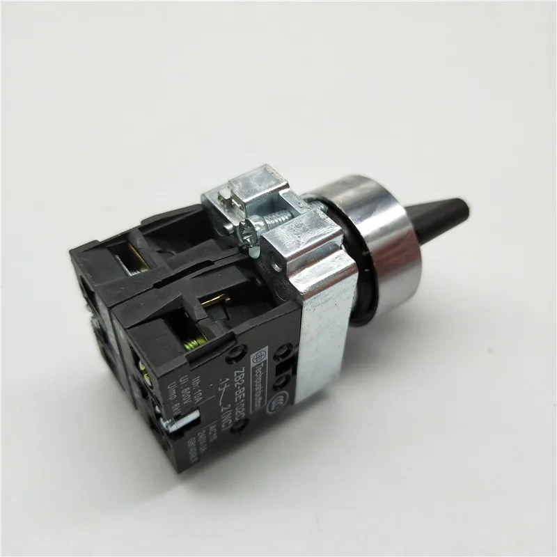 22mm  XB2-BD33 XB2-BD21 XB2-BD53 NO NC  2/3 Position Maintained Select Selector Switch Replaces Tele Schneider Telemecanique