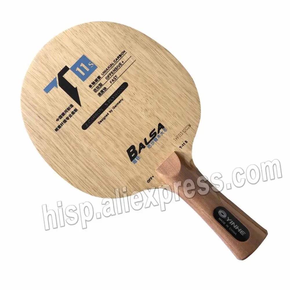 Yinhe T-11+ T 11+ T11S table tennis blade with Yinhe Big Dipper and AK47 BLUE Matt Pips-in pingpong Rubber (H38-40)