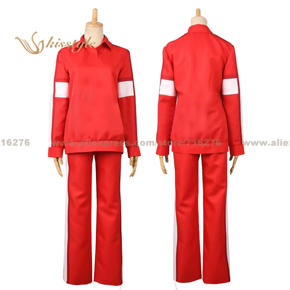 Kisstyle moda além do limite sexta ai shindo uniforme dage vermelho cos roupas cosplay traje, personalizado aceito