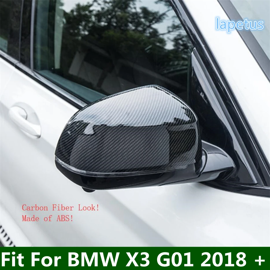 

Car Door Rearview Mirror Cap Decor Cover Trim Fit For BMW X3 G01 2018 - 2023 Carbon Fiber / Chrome Exterior Modified Accessories