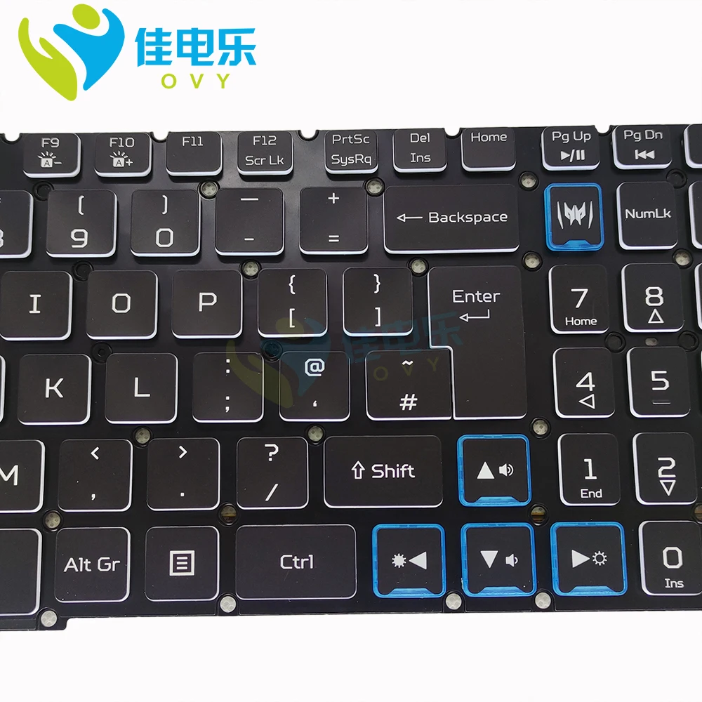 Imagem -02 - Teclado Backlight Colorido para Acer Nitro uk gb Rgb An51554 An51543 An517-51 An715-51 Gaming Laptop Teclados Lg5p-p90brl