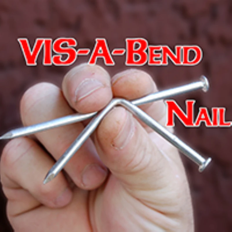 Free shipping,VIS-A Bend Nail - Magic tricks,menatlism,close up,stage magic,Accessories,toys