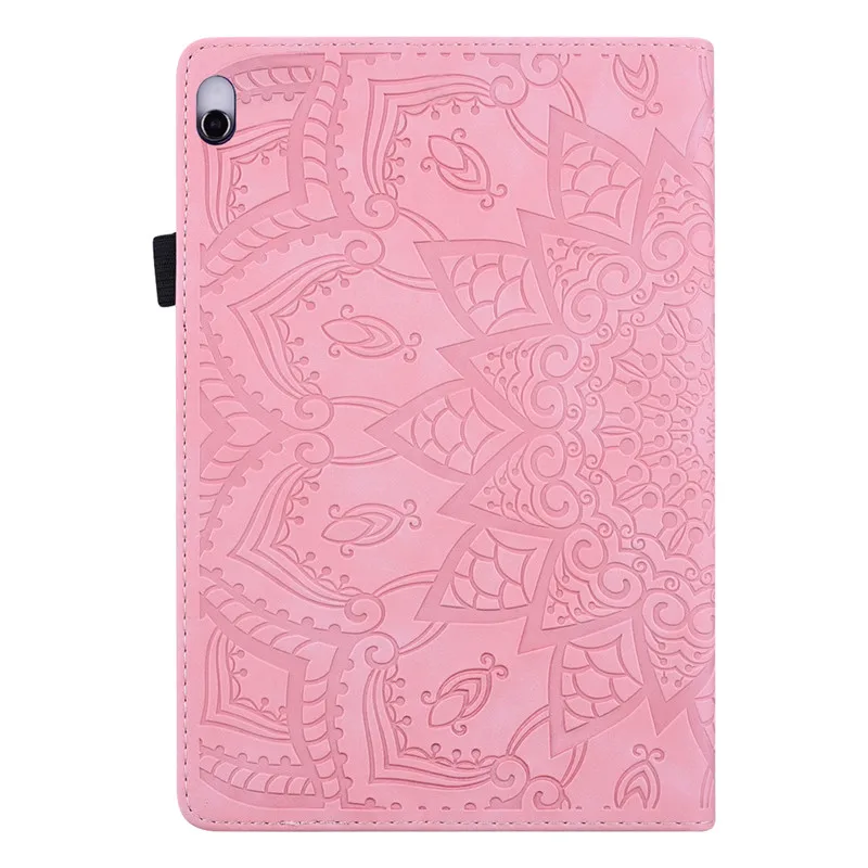 Embossed Cover for Lenovo Tab M10 Case Wallet Cover 3D Flower Funda for Lenovo Tab M10 TB-X505F TB-X605F 10.1 Inch Tablet Cover