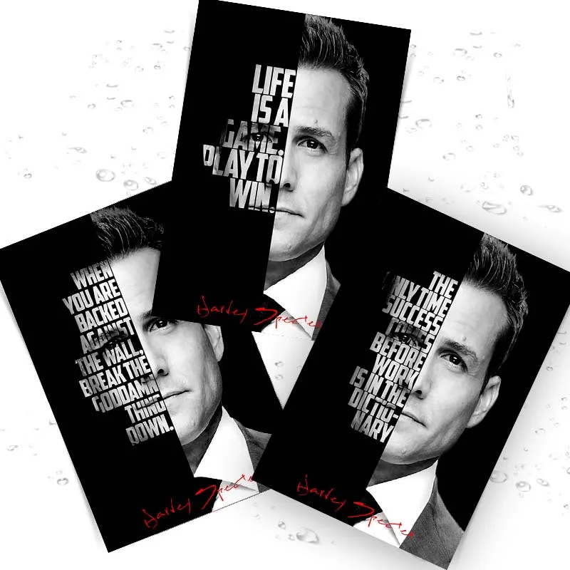 

Picture Canvas Printed Painting Harvey Spector Wall Art Poster for Living Room Decor No Frame
