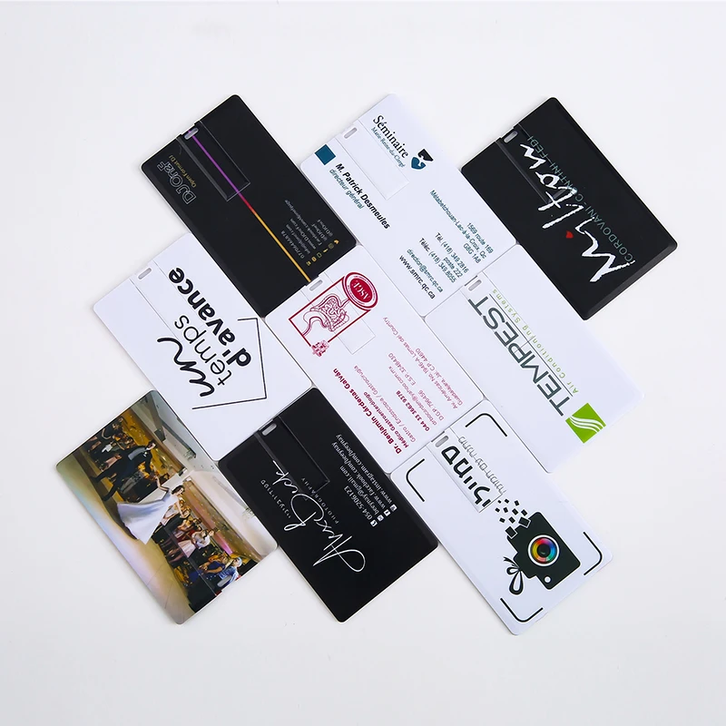 10PCS/LOT Free Custom Logo Print Photography Photo Credit Card Usb 2.0 Stick Flash Drive 4gb 8gb 16gb 32gb Business Card Drive