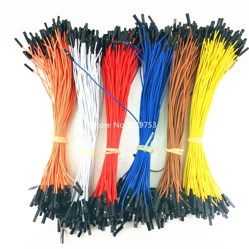 50pcs DIY Electronic Kit Breadboard Dupont Cable For Arduino 20cm 2.54mm Line Male Female Dupont Jumper Wire Cable 1P Connector