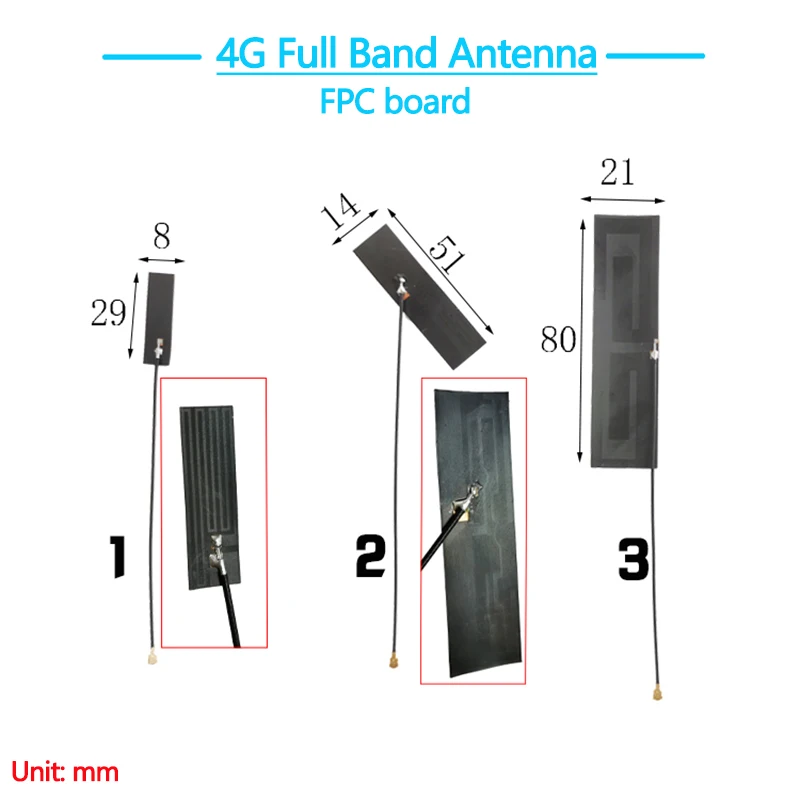 2PCS GSM GPRS NB-LOT 3G 4G LTE Full Band Built-in PCB FPC Antenna 15cm Cable High Gain 8DBi Strong Signal IPEX Connector