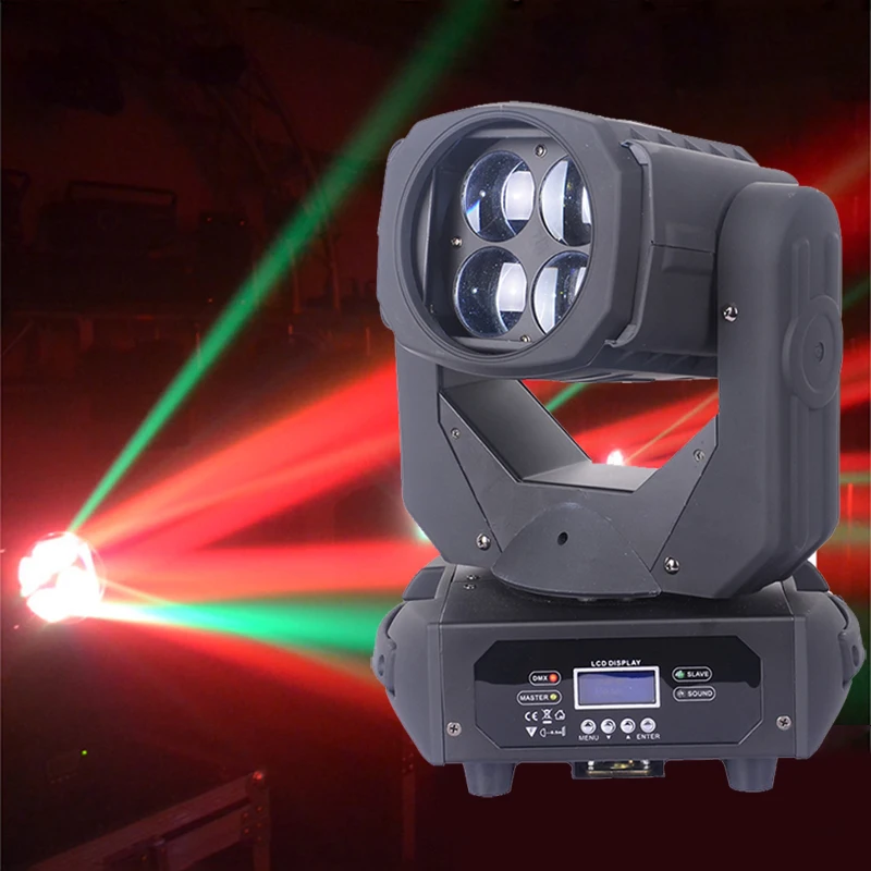 

DMX Disco lights 4x25w High brightness moving head Colorful Super Beam Light for DJ club bar music concert party Stage lighting