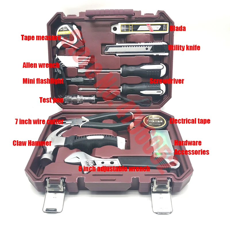 

26/1Hand Tool Set General Household Repair Tool Kit with Plastic Storage Case Socket Wrench Screwdriver Car Repair Tool Set