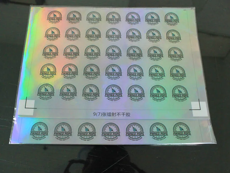 

Self adhesive package labels for bottles Anti-counterfeiting tamper evident VOID security seals labels laser hologram sticker