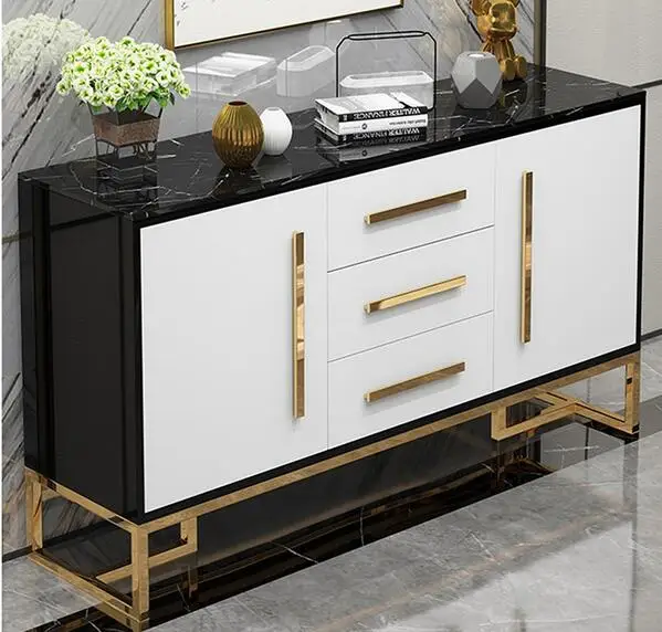 

Marble SIDEBOARD CABINET modern simple household porch cabinet Nordic Light luxury dining room tea cabinet storage cabinet