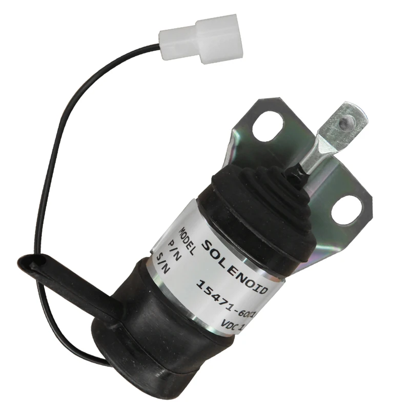 

12V 15471-60010 Fuel Shut Off Solenoid for Kubota Engine Excavator V2203 KX101 KX151 KX161-2