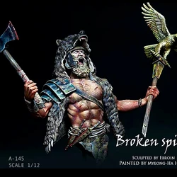 1/12 Resin Bust Figure Kits Model Roman Lionhead soldier self-assembled A-145