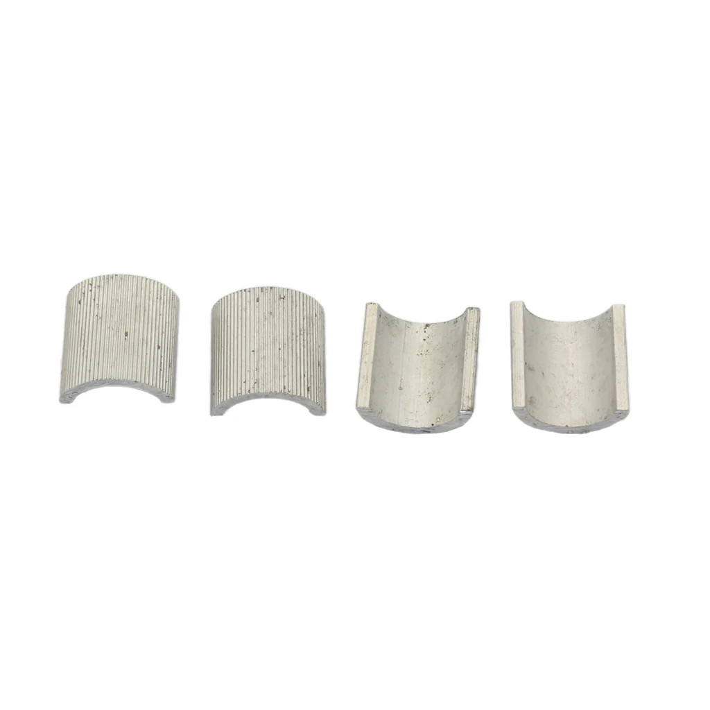 4pcs 22-25.4mm Motorcycle Bicycle Handlebar Shims Conversion Spacers Set, Aluminum Alloy