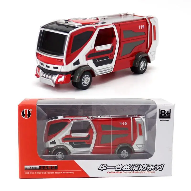 Camion de pompiers échelle en alliage 1:50, camion-citerne d'eau jouets, cadeaux d'emballage d'origine de haute qualité, livraison gratuite