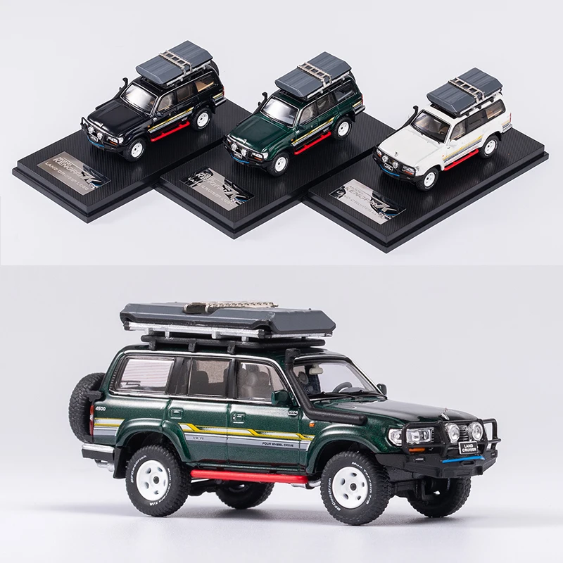 KENGFAI 1/64 Land Cruiser LC80 Diecast Model Toys Car Boys Girls Gifts