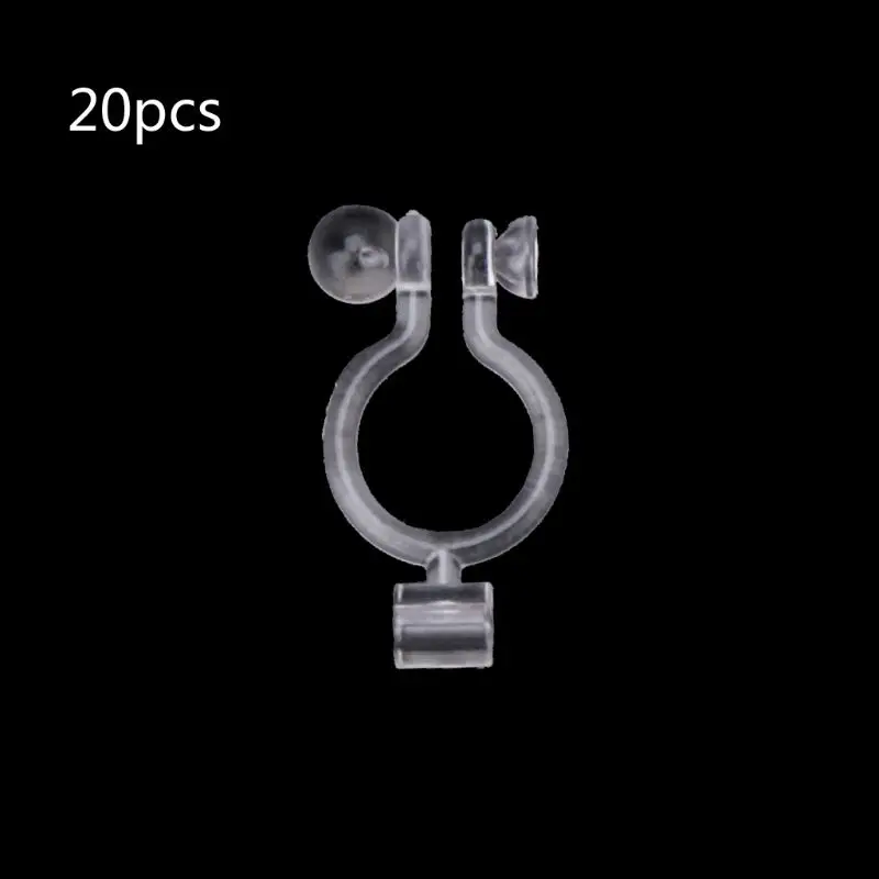 20Pcs Invisible Clip-on Earring Converters for Non Pierced Ears Jewelry Findings Epoxy Resin Jewelry accessories dropship