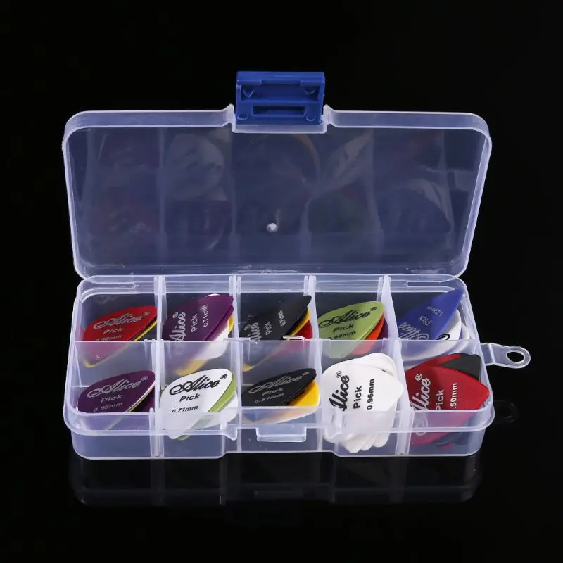 40 plectrums 1 box case akoestische elektrische bas pic plectrum mediator guitarra accessoires dikte 0.58-1.5mm