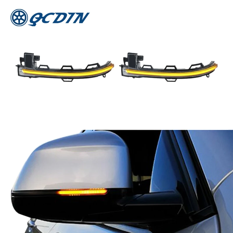 

QCDIN For BMW X3 F25 X4 F26 2015 Side Marker Light Turn Signal Light For BMW X5 F15 X6 F16 Car Turn Signal Flowing Lights