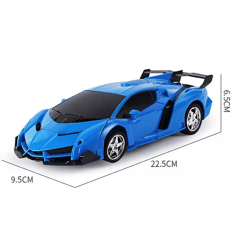 2IN1 Electric RC Car Transformation Robots One-key Deformation Car Outdoor Remote Control Sports Car Model  Children Boys Toys