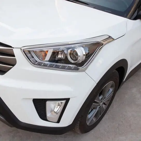 

Хромированная накладка на переднюю фару из АБС-пластика для Hyundai Creta IX25 2015 2016 2017 2018
