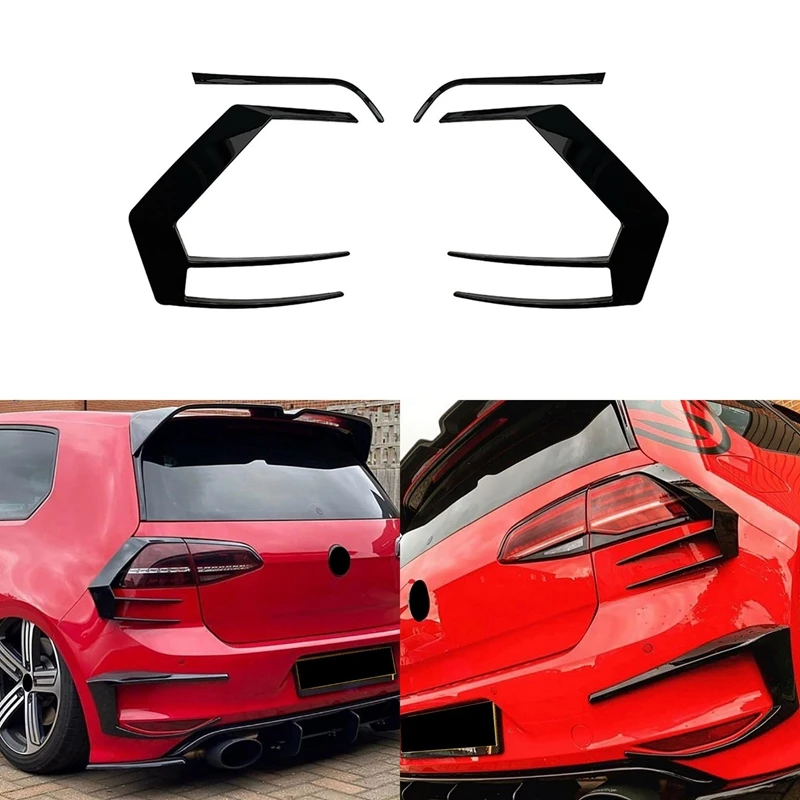 

Car Tail Light Covers Trim Rear Lamp Cover Air Knife for Golf 7 2012-2015 R400 Car Styling