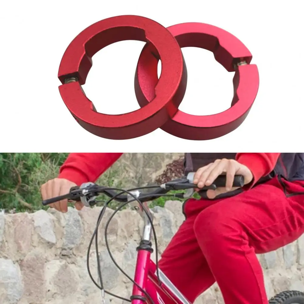 Descuento del 35%, oferta Anillos de sujeción para manillar de bicicleta, accesorios de decoración de aleación de aluminio de repuesto, apariencia de moda, 2 uds.