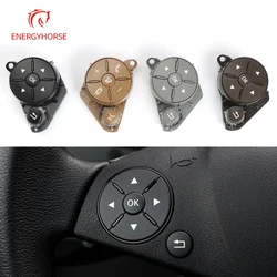 Car Steering Wheel Switch Control Buttons Cover Multi-function Switch Buttons For Mercedes-Benz W204 X204 W212 W207 C200 E300
