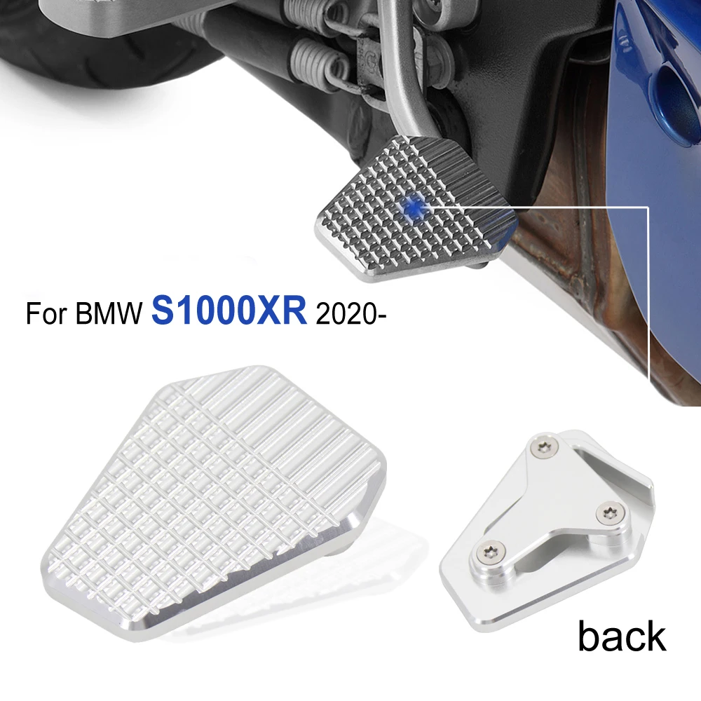 New Silver and Black Rear Foot Brake Lever Pedal Enlarge Extension Pad Extender For BMW S 1000 XR S1000XR s1000xr 2020 2021 2022