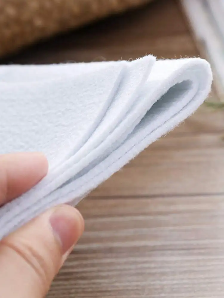Teramila Lnterfacing Stoff 180 g selbstklebender Baumwollschlag, Creme, perfekt für Geldbörsen, Bastel-DIY-Projekte, 2 Meter/Lot – Detail 6