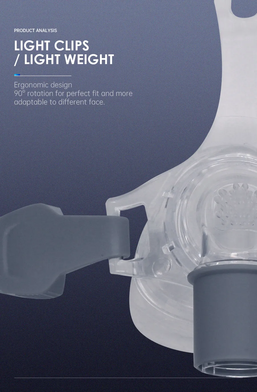 BMC CPAP Nasal Mask Full Face Mask With Tube Adjustable Strap Respirator For Travel CPAP Machine Anti Snoring Stopper Solution
