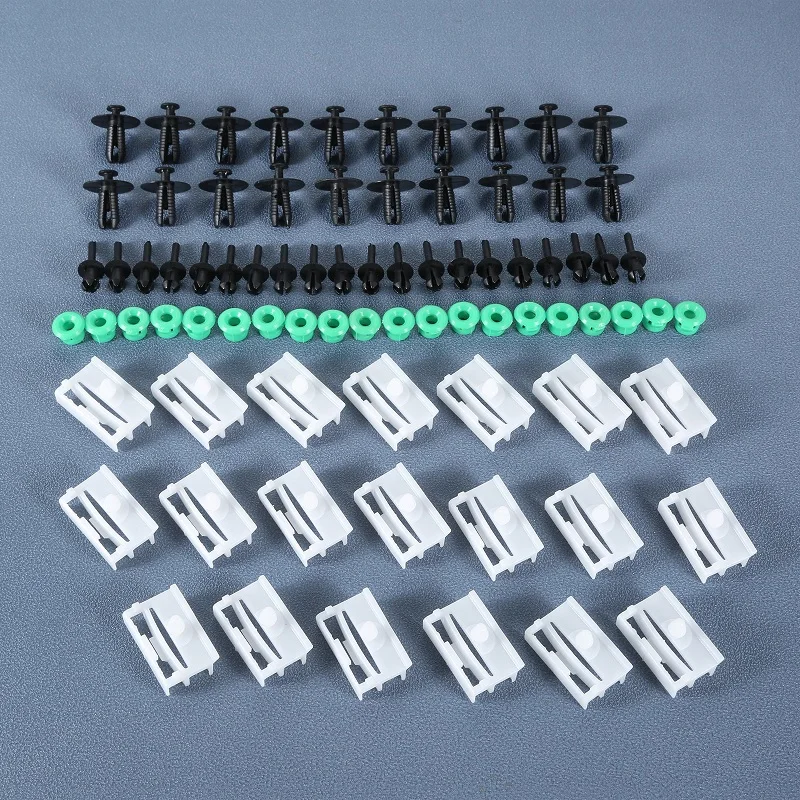 80Pcs Car Clips for BMW E36 316i 318i 318tds 323i 325tds M3 Side Sill Skirts Moulding Grommet Clip Fastening Screw Plug Rivets