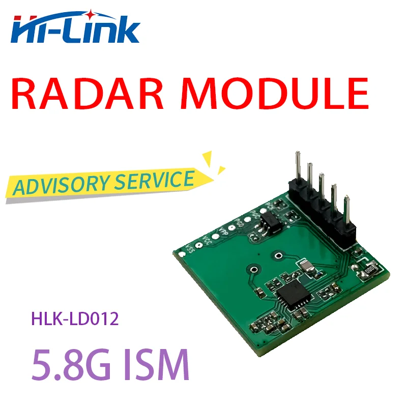 5 Stks/partij 5G Radar Module Sensing Module Voor Bewegend Object Detectie HLK-LD012 5.8G Gratis Schip
